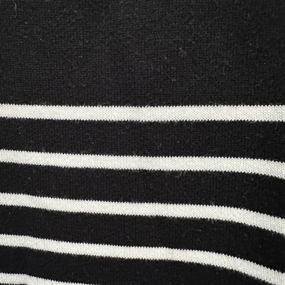 Lauren Ralph Lauren Black and White Striped Midi Dress - Picture 3 of 4